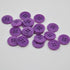 Button - Pop of Colour - Mulberry - 18mm
